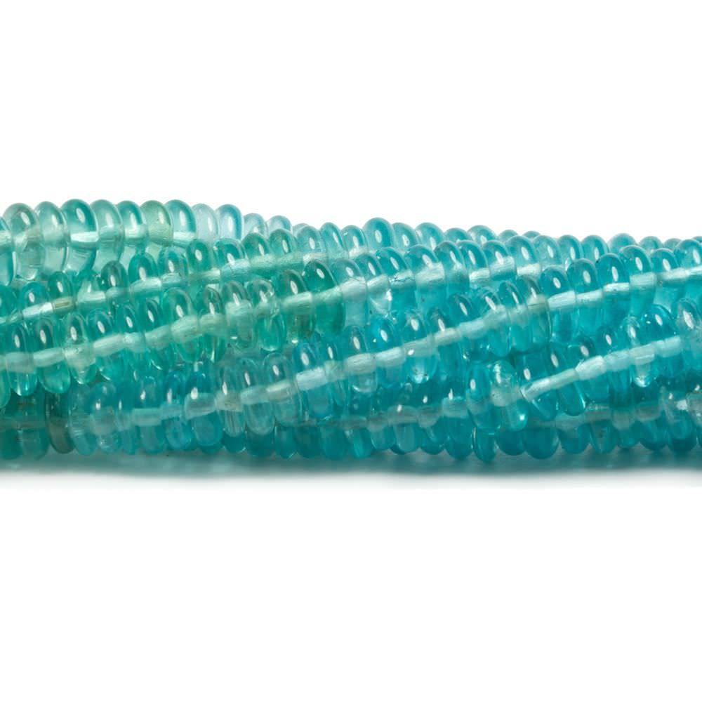 3-4mm Shaded Apatite Plain Rondelle Beads 13 inch 225 pieces - Beadsofcambay.com