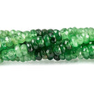 3 - 4mm Tsavorite Garnet Faceted Rondelle Beads 14 inch 168 pieces - Beadsofcambay.com
