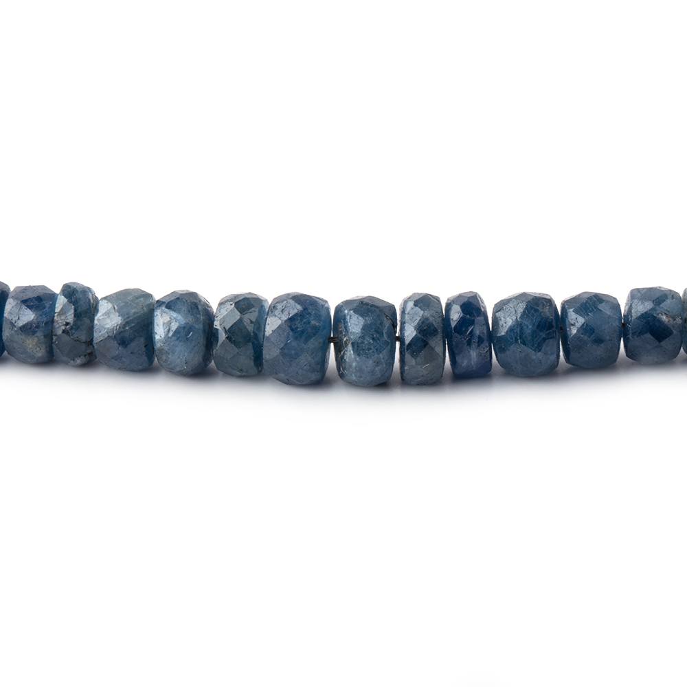 3-5.5mm Blue Sapphire Faceted Rondelle Beads 16 inch 156 pieces - Beadsofcambay.com