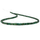 3-5.5mm Emerald faceted rondelle beads 16 inches 155 pieces A - Beadsofcambay.com