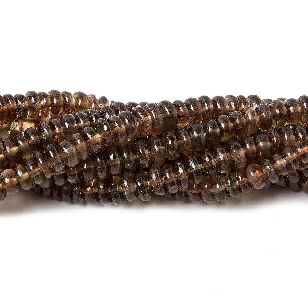 3-5mm Andalusite plain rondelle Beads 14 inch 110 pieces - Beadsofcambay.com