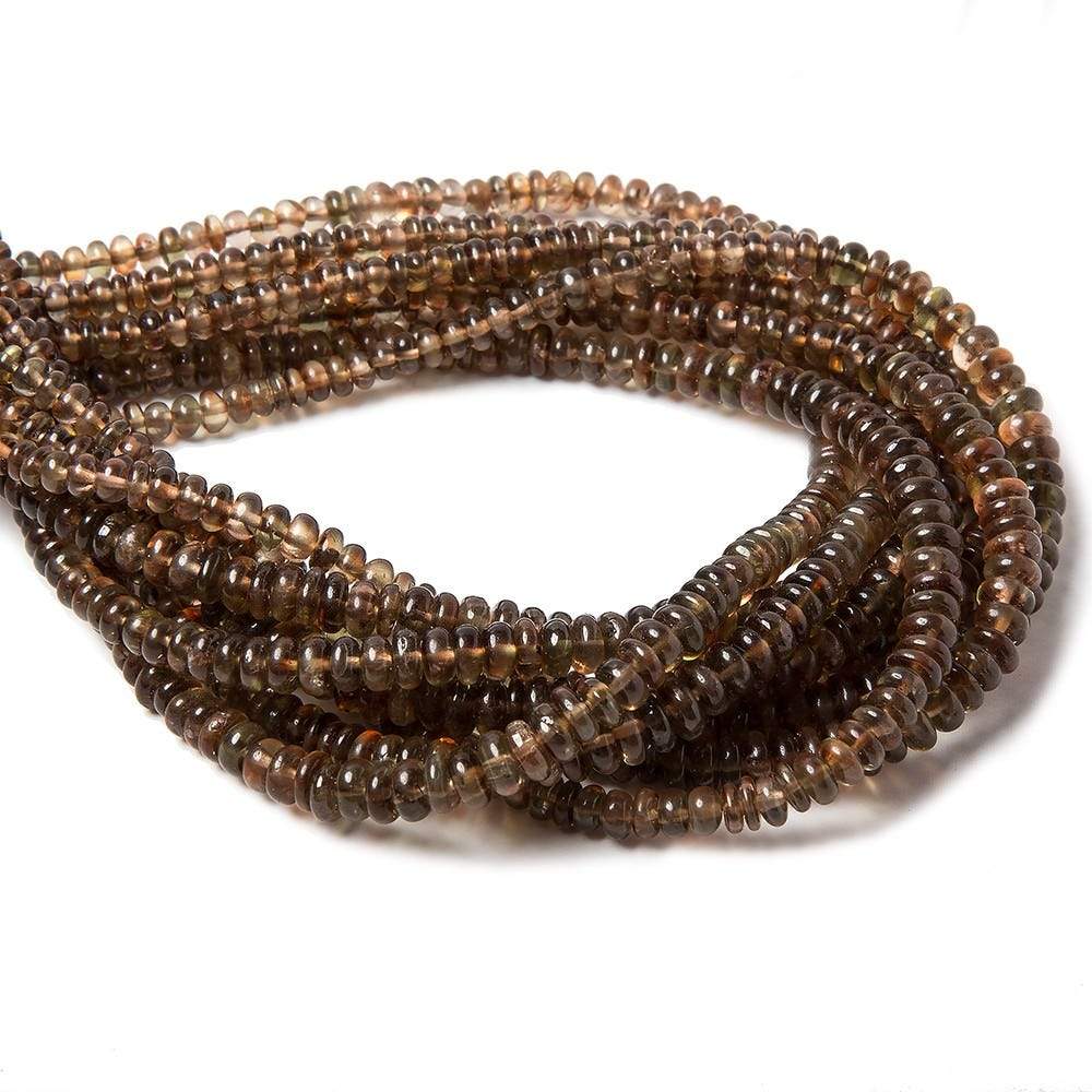 3-5mm Andalusite plain rondelle Beads 14 inch 110 pieces - Beadsofcambay.com