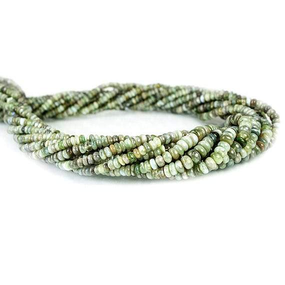 3-5mm Cat's Eye Chrysoberyl Plain Rondelle Beads 18 inch 254 pieces - Beadsofcambay.com