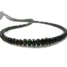 3-5mm Chrome Tourmaline Faceted Rondelle 16 inch 182 pieces - Beadsofcambay.com