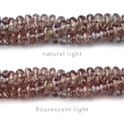 3-5mm Color Change Garnet Faceted Rondelle Beads 16 inch 196 pieces - Beadsofcambay.com