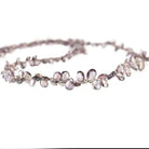 3-5mm Color Change Shongia Sapphire Pear Briolette 15 inch 20 pieces - Beadsofcambay.com