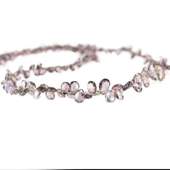3-5mm Color Change Shongia Sapphire Pear Briolette 15 inch 20 pieces - Beadsofcambay.com