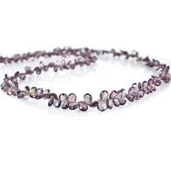 3-5mm Color Change Shongia Sapphire Pear Briolette 15 inch 20 pieces - Beadsofcambay.com