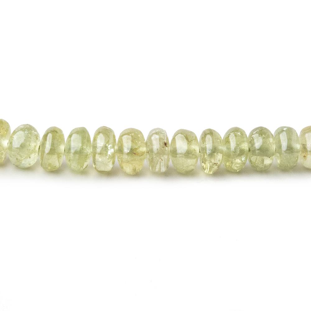 3-5mm Grossular Garnet Plain Rondelle Beads 16 inch 155 pieces - Beadsofcambay.com
