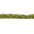 3-5mm Idocrase Faceted Rondelle 18 inch - Beadsofcambay.com