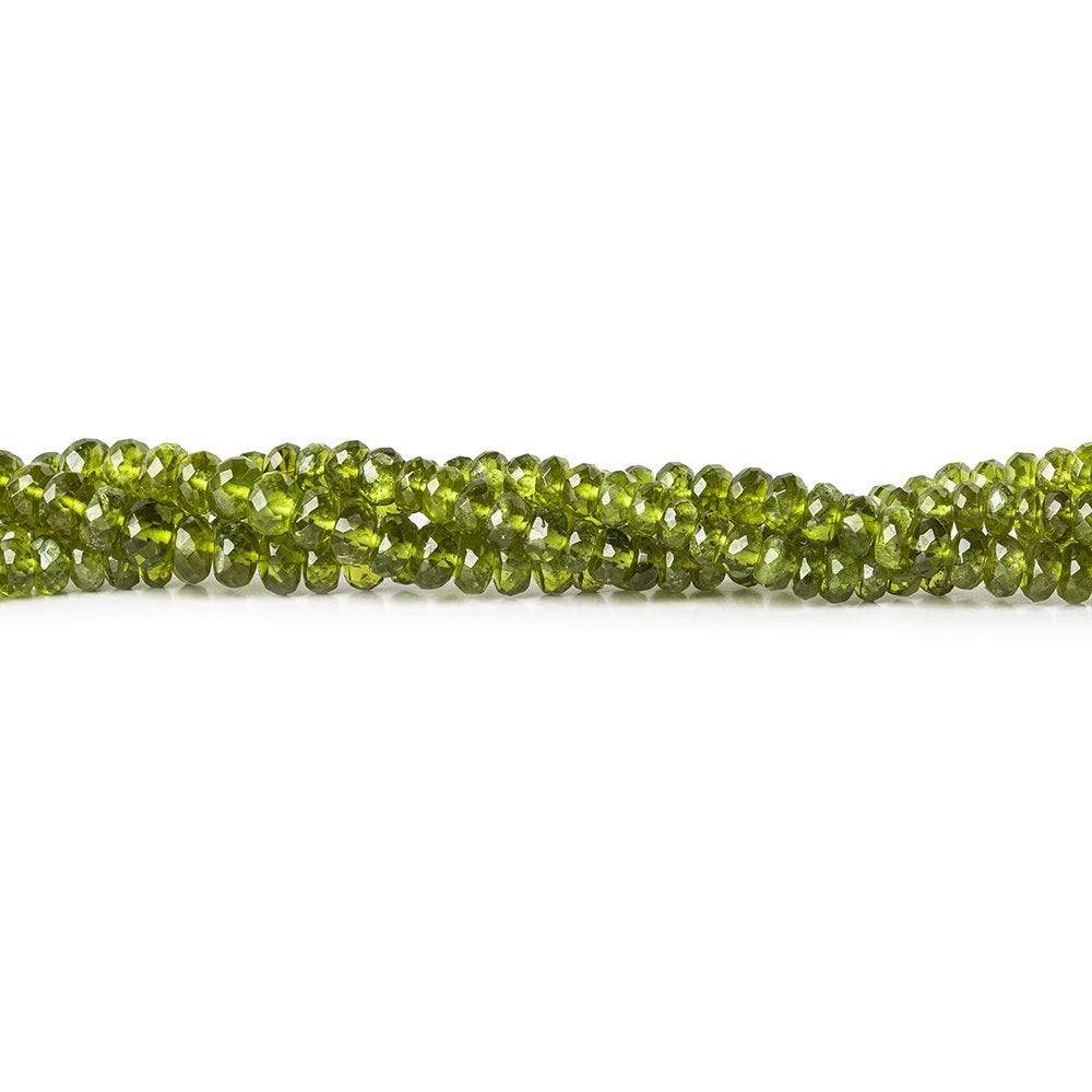 3-5mm Idocrase Faceted Rondelle 18 inch - Beadsofcambay.com