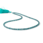 3-5mm Indigo Kyanite faceted rondelle beads 20 inches 238 pieces AA - Beadsofcambay.com