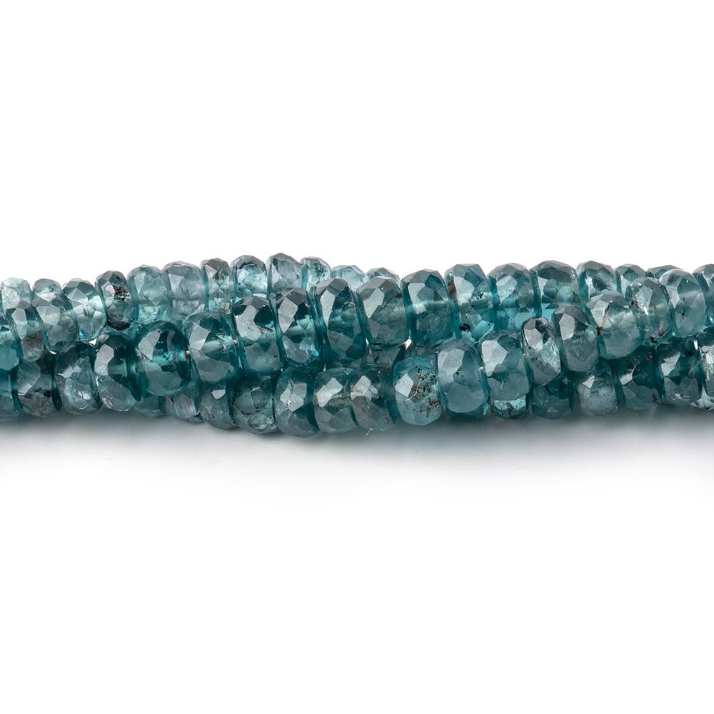 3-5mm Indigo Kyanite faceted rondelle beads 20 inches 238 pieces AA - Beadsofcambay.com