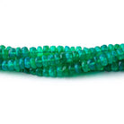 3-5mm Kelly Green Ethiopian Opal Faceted Rondelle Beads 16.5 inch 178 pieces - Beadsofcambay.com