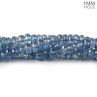 3-5mm Kyanite faceted rondelle beads 18 inches 218 pieces 1mm drill hole - Beadsofcambay.com