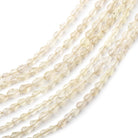 3-5mm Lemon Quartz Straight Drilled Faceted Tear Drop Beads - Lot of 7 Strands - Beadsofcambay.com