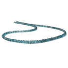 3-5mm London Blue Topaz faceted rondelles 18 inch 190 beads AA - Beadsofcambay.com