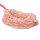 3-5mm Morganite faceted rondelle beads 16 inces 155 pieces AA - Beadsofcambay.com