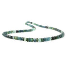 3-5mm Multi-tonal Indicolite Tourmaline Faceted Rondelles 176 pc 15 inch A - Beadsofcambay.com