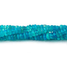 3-5mm Neon Blue Ethiopian Opal Plain Rondelle Beads 16 inch 193 pieces
