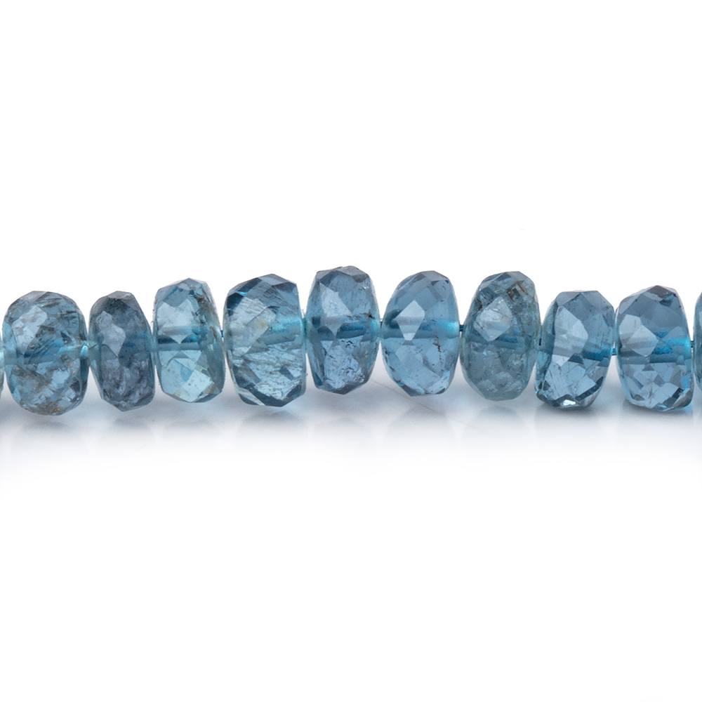 3-5mm Santa Maria Aquamarine Faceted Rondelles 16 inch 163 Beads AA - Beadsofcambay.com