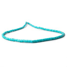 3-5mm Sleeping Beauty Turquoise Plain Heshi Beads 18 inch 287 pieces - Beadsofcambay.com