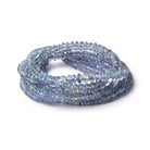 3-5mm Tanzanite Plain Rondelle Beads 18 inch 200 pieces - Beadsofcambay.com