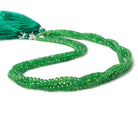 3-5mm Tsavorite Garnet faceted rondelles 16 inch 172 beads AA - Beadsofcambay.com