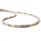 3-6.5mm Australian Opal Plain Rondelles Beads 18 inch 170 pieces A - Beadsofcambay.com