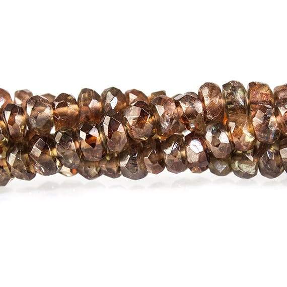 3-6mm Andalusite faceted rondelle Beads 15 inch 202 pieces - Beadsofcambay.com