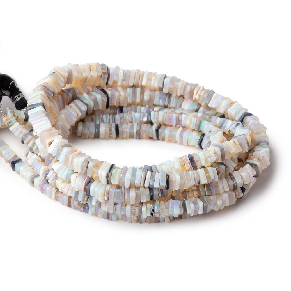 3-6mm Australian Opal Square Plain Heshi Beads 16 inch 270 pieces view 1