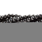 3-6mm Black Spinel Beads Faceted Rounds 15.5 inch 97 pieces - Beadsofcambay.com