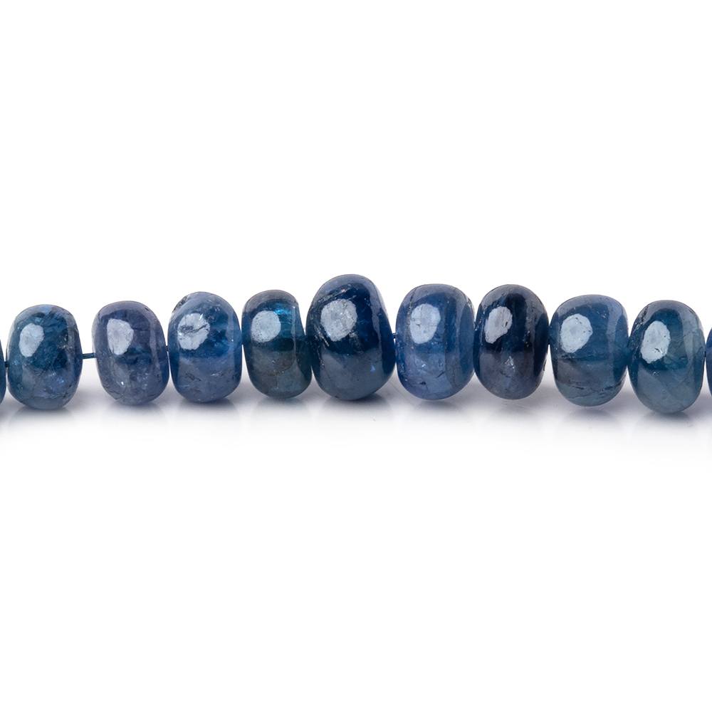 3-6mm Blue Sapphire Plain Rondelle Beads 16 inch 151 pieces AA - Beadsofcambay.com
