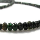 3-6mm Chrome Tourmaline Faceted Rondelle 16 inch 182 pieces - Beadsofcambay.com