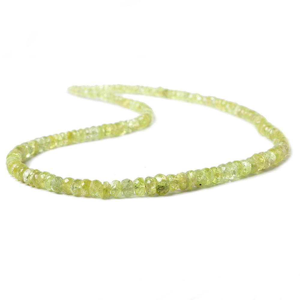 3 - 6mm Chrysoberyl Faceted Rondelle Beads 162 beads - Beadsofcambay.com