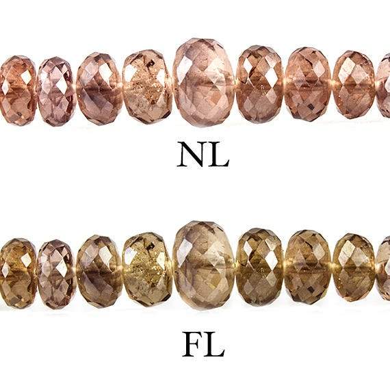 3-6mm Color Change Garnet Faceted Rondelle 15 inch 180 pieces - Beadsofcambay.com
