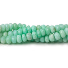 3-6mm Green Tanzanian Opal faceted rondelles 18 inch 144 beads AA - Beadsofcambay.com