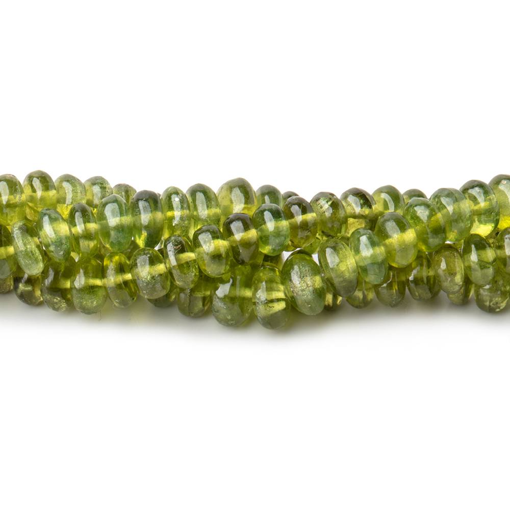 3-6mm Idocrase Plain Rondelle Beads 18 inch 170 pieces - Beadsofcambay.com