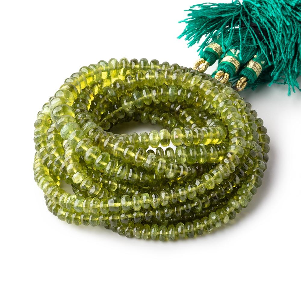 3-6mm Idocrase Plain Rondelle Beads 18 inch 170 pieces - Beadsofcambay.com