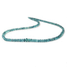 3-6mm Indicolite Blue Tourmaline Plain Rondelle Beads 17 inch 186 pieces AA - Beadsofcambay.com