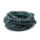 3-6mm Indigo Kyanite Faceted Rondelle Beads 15 inch 138 pieces AA - Beadsofcambay.com