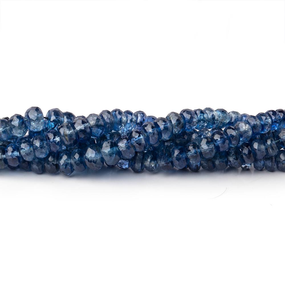 3-6mm Kyanite Faceted Rondelle Beads 16 inch 187 pieces AA - Beadsofcambay.com