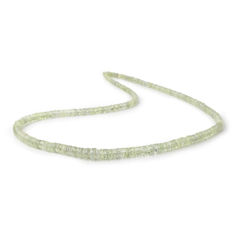 3-6mm Lime Green Sapphire Faceted Heshi Beads 17 inch 338 pieces AAA - Beadsofcambay.com
