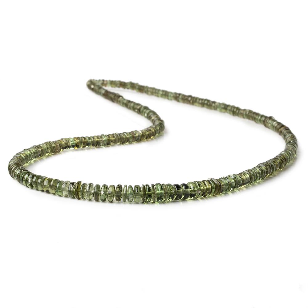 3-6mm Moldavite plain heshi beads 17 inch A grade - Beadsofcambay.com