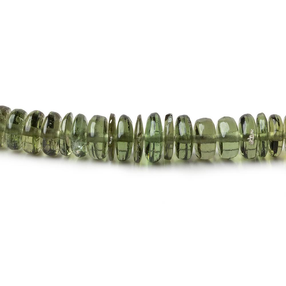 3-6mm Moldavite plain heshi beads 17 inch A grade - Beadsofcambay.com