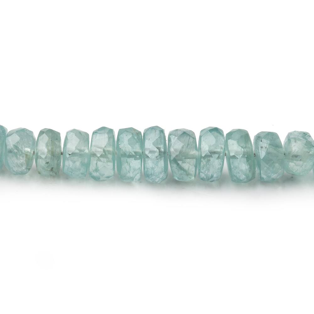 3-6mm Teal Green Kyanite Faceted Rondelle Beads 16 inch 151 pieces - Beadsofcambay.com