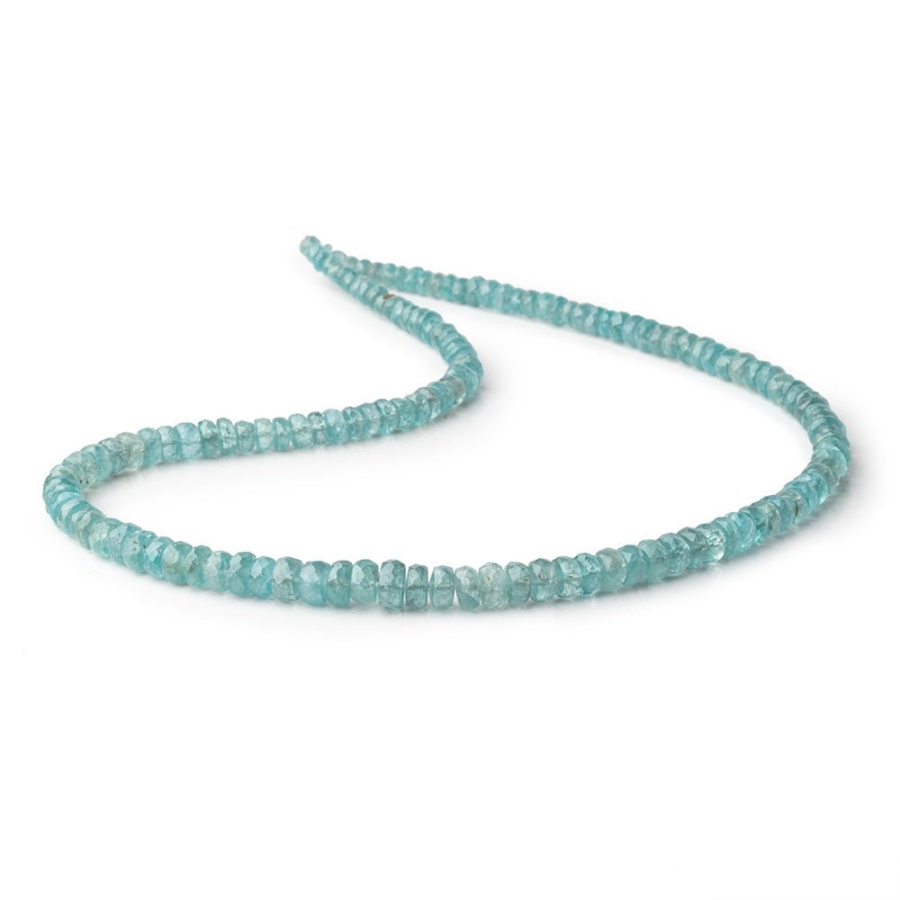 3-6mm Teal Kyanite Faceted Rondelles 16 inch 142 Beads - Beadsofcambay.com