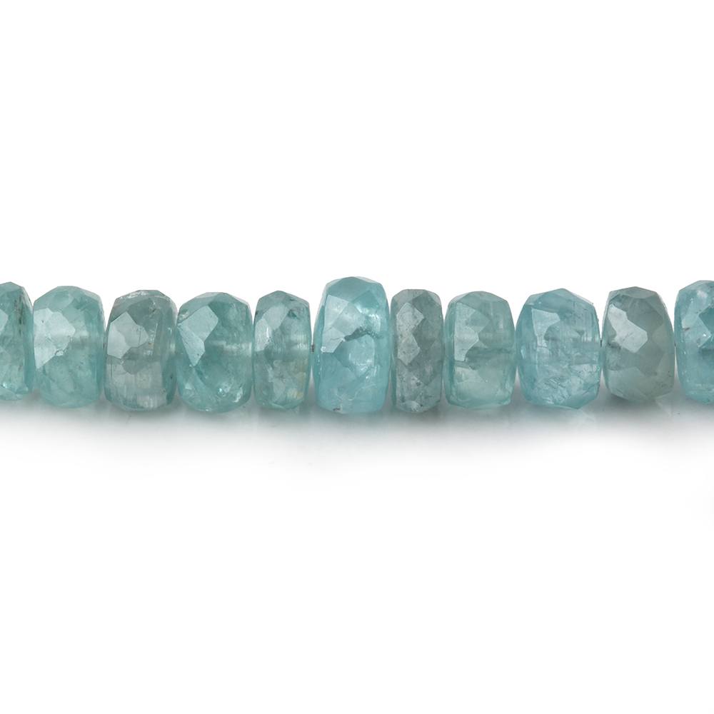 3-6mm Teal Kyanite Faceted Rondelles 16 inch 142 Beads - Beadsofcambay.com