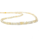 3-6mm Yellow Sapphire Faceted Rondelle 16 inch 168 pieces AAA - Beadsofcambay.com