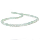 3-7mm Aqua Green Chalcedony faceted rondelles 18 inch 135 beads AA - Beadsofcambay.com